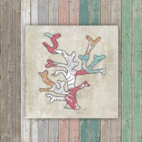 Sea Side BoHo Frame - Coral Fine Art Print