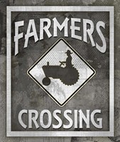Farm Sign Farmers Crossing Fine Art Print