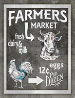 Farm Sign Farmers Market 3 Fine Art Print