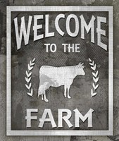 Farm Sign Welcome To The Farm Fine Art Print
