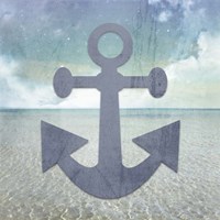 Beach Signs Anchor Fine Art Print