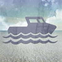 Beach Signs Boating1 Fine Art Print