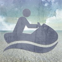 Beach Signs JetSki Fine Art Print