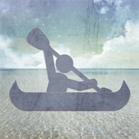 Beach Signs Kayak Fine Art Print