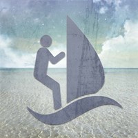 Beach Signs WindSurfer Fine Art Print