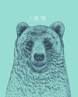 I Like You Bear Fine Art Print