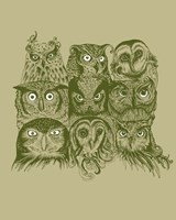 Nine Owls Fine Art Print