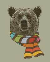 Bear Scarf Fine Art Print