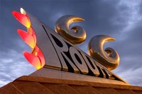 Tucumcari 66 Sculpture Framed Print