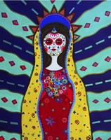 Virgin Guadalupe Dia De Los Muertos Fine Art Print
