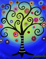 Fullmoon Tree Of Life Fine Art Print