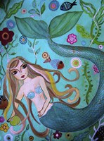 Mermaid Under The Sea Fine Art Print