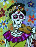 Frida Playing Violin Fine Art Print