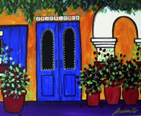 Mexican Blue Door Fine Art Print