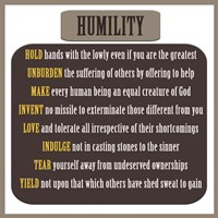 Humility Fine Art Print