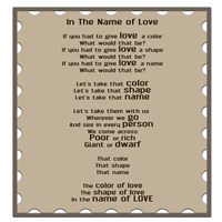 In The Name Of Love Fine Art Print