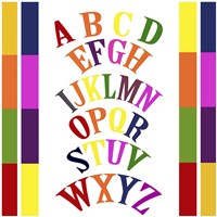Rainbow Alphabet 2 Fine Art Print