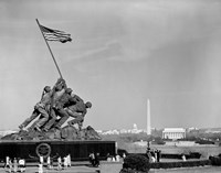 1960s Marine Corps Monument In Arlington Fine Art Print