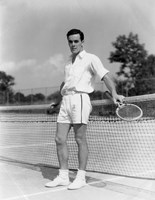 1930s Man Wearing Tennis Whites Fine Art Print