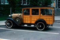 1930s Wood Body Station Wagon Antique Fine Art Print