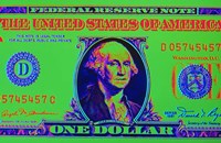 Close-Up Detail American Dollar Bil Fine Art Print