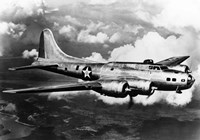 1940s World War Ii Airplane Boeing B-17E Bomber Fine Art Print