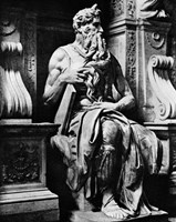 1500S Tomb Pope Julius 11 16Th Century Marble Sculpture Moses Fine Art Print