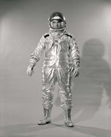 1960s Standing  Portrait Of Astronaut In Space? Fine Art Print