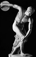 Classical Nude Figure Discus Thrower Fine Art Print