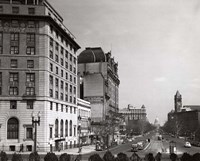 1940s Pennsylvania Avenue With Capitol Building Fine Art Print