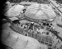 1930s Aerial View Of Circus Tents Fine Art Print