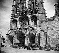 1930s Laon Cathedral Constructed In 12Th And 13Th Fine Art Print