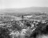 1940s View Overlooking Universal City Ca Usa Fine Art Print