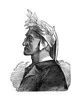 1300S Dante Alighieri Italian Poet Fine Art Print