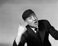 1950s Baseball Umpire Looking At Camera Fine Art Print