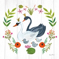 Swan Love IV Framed Print