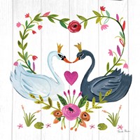 Swan Love III Fine Art Print