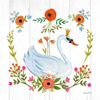 Swan Love I Framed Print