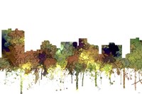 Arlington Texas Skyline - Safari Buff Fine Art Print