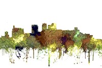 Birmingham Alabama Skyline - Safari Buff Fine Art Print