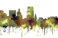 Boise Idaho Skyline - Safari Buff Fine Art Print