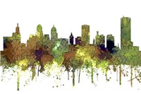 Buffalo New York Skyline - Safari Buff Fine Art Print