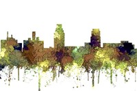 Camden New Jersey Skyline - Safari Buff Fine Art Print