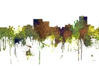 Chatanooga Tennessee Skyline - Safari Buff Fine Art Print