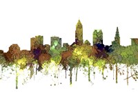 Cleveland Ohio Skyline - Safari Buff Fine Art Print