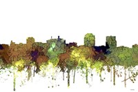 Colorado Springs Colorado Skyline - Safari Buff Fine Art Print