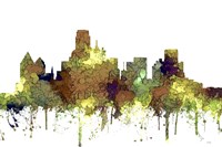 Dallas Texas Skyline - Safari Buff Fine Art Print