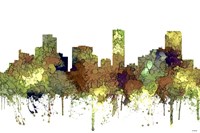 Denver Colorado Skyline - Safari Buff Fine Art Print