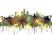 Honolulu Hawaii Skyline 2-  Safari Buff Fine Art Print