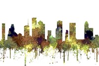 Houston Texas Skyline - Safari Buff Fine Art Print